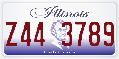 IL license plate Z443789
