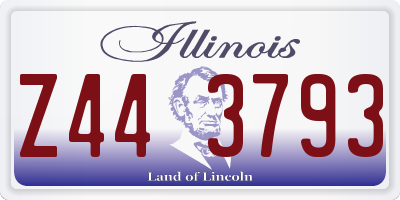 IL license plate Z443793