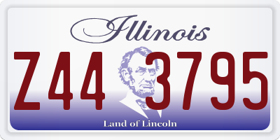IL license plate Z443795
