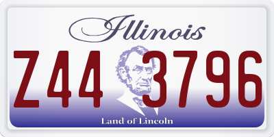 IL license plate Z443796