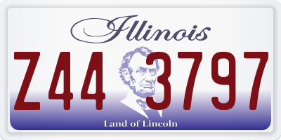 IL license plate Z443797