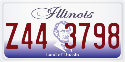 IL license plate Z443798