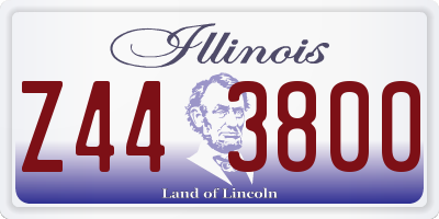 IL license plate Z443800