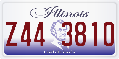 IL license plate Z443810