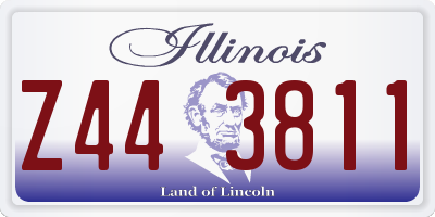 IL license plate Z443811