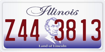 IL license plate Z443813