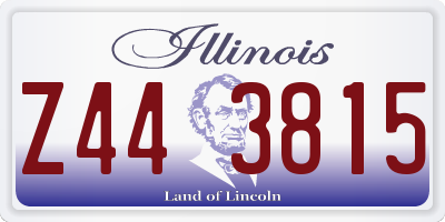IL license plate Z443815