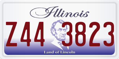 IL license plate Z443823