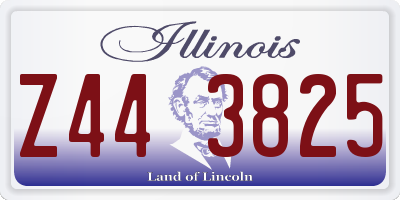 IL license plate Z443825