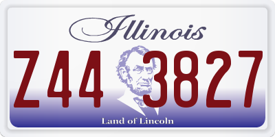 IL license plate Z443827