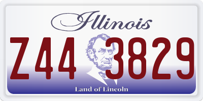 IL license plate Z443829