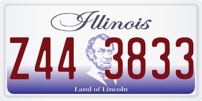 IL license plate Z443833