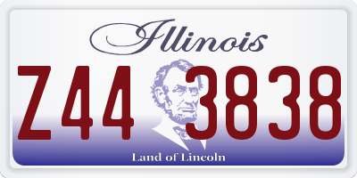 IL license plate Z443838