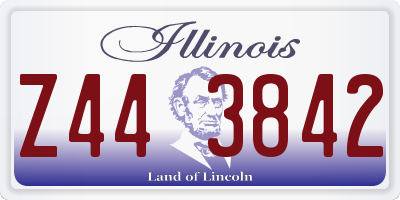 IL license plate Z443842