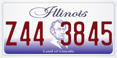 IL license plate Z443845