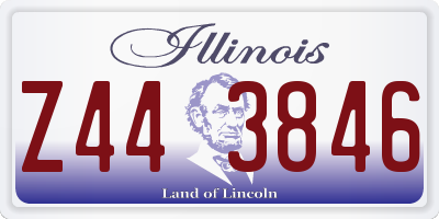 IL license plate Z443846