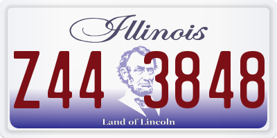 IL license plate Z443848