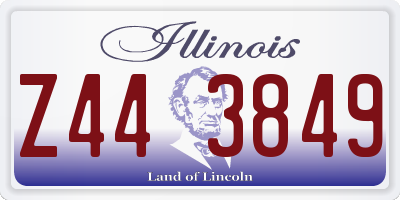 IL license plate Z443849