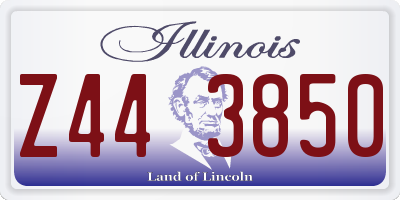 IL license plate Z443850