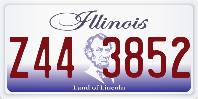 IL license plate Z443852