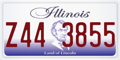 IL license plate Z443855
