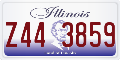 IL license plate Z443859