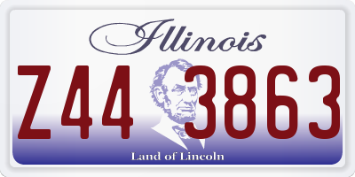 IL license plate Z443863