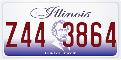 IL license plate Z443864