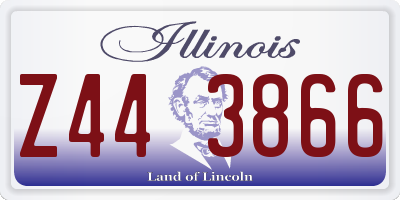 IL license plate Z443866