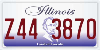 IL license plate Z443870
