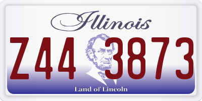 IL license plate Z443873