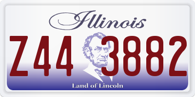IL license plate Z443882