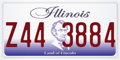 IL license plate Z443884