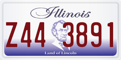 IL license plate Z443891
