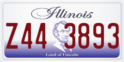 IL license plate Z443893