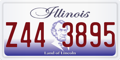 IL license plate Z443895