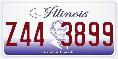 IL license plate Z443899