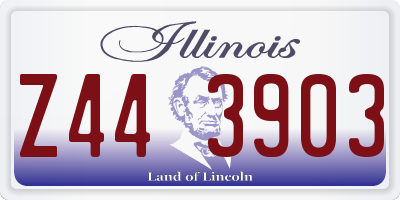 IL license plate Z443903