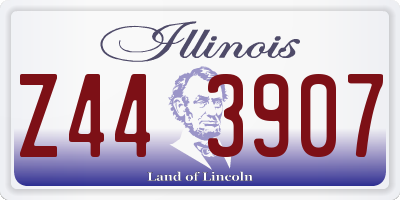 IL license plate Z443907