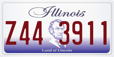 IL license plate Z443911
