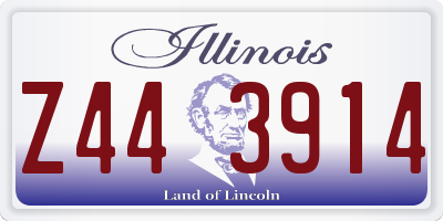 IL license plate Z443914