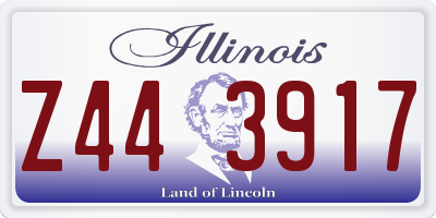 IL license plate Z443917
