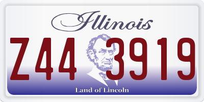 IL license plate Z443919