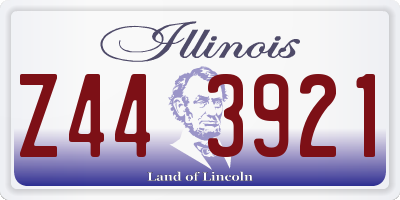 IL license plate Z443921