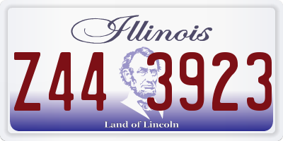 IL license plate Z443923