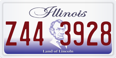 IL license plate Z443928