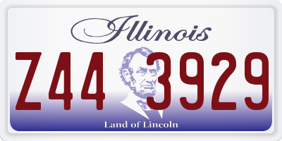 IL license plate Z443929