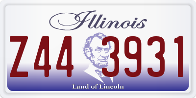 IL license plate Z443931