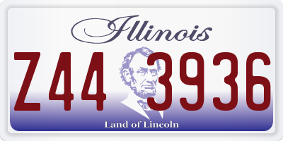 IL license plate Z443936