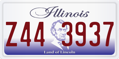 IL license plate Z443937